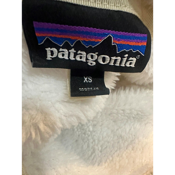 Patagonia Re-tool 1/4 Snap-T Pullover Fleece Top Pearl White X-Dye Women's XS - Picture 8 of 13